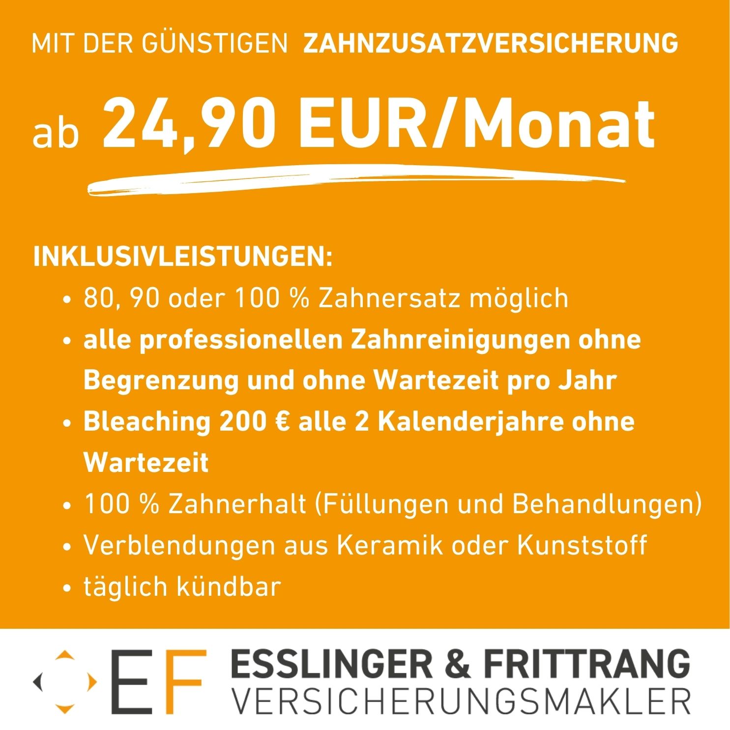 Zahnzusatzversicherung Angebot